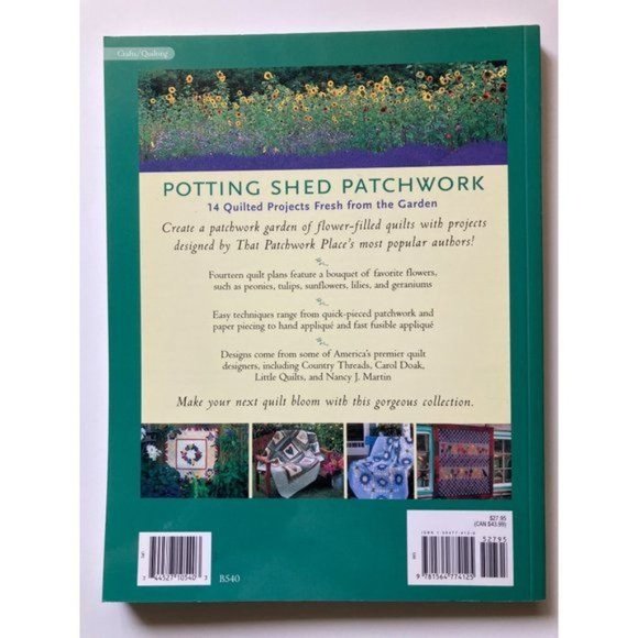 Potting Shed Patchwork:14 Quilted Projects Fresh from the Garden Quilt Book 2002 - Picture 3 of 12